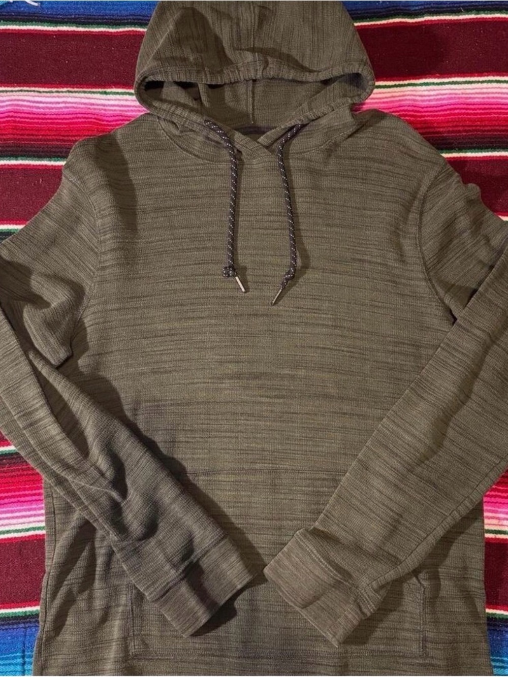 Urban Pipeline Khaki Green Striped Hoodie